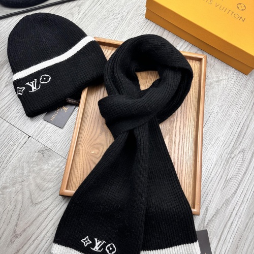 Cheap Louis Vuitton LV Hat and Scarf Set #1255560 Replica Wholesale [$52.00 USD] [ITEM#1255560] on Replica Louis Vuitton LV Hat and Scarf and Glove Set