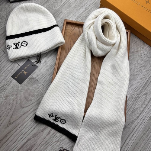 Cheap Louis Vuitton LV Hat and Scarf Set #1255562 Replica Wholesale [$52.00 USD] [ITEM#1255562] on Replica Louis Vuitton LV Hat and Scarf and Glove Set