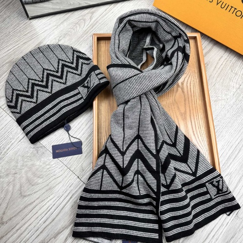 Cheap Louis Vuitton LV Hat and Scarf Set #1255566 Replica Wholesale [$52.00 USD] [ITEM#1255566] on Replica Louis Vuitton LV Hat and Scarf and Glove Set