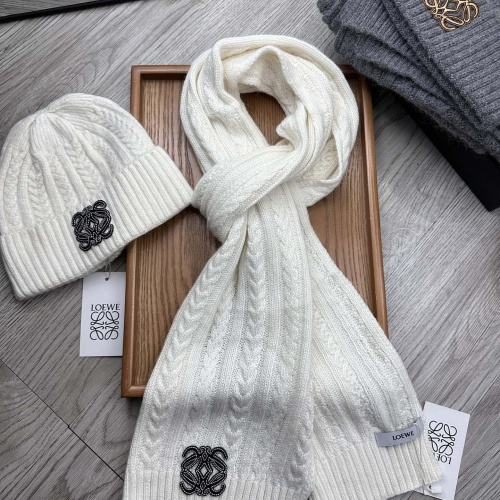 Cheap LOEWE Hat and Scarf Set #1255585 Replica Wholesale [$52.00 USD] [ITEM#1255585] on Replica LOEWE Hat and Scarf and Glove