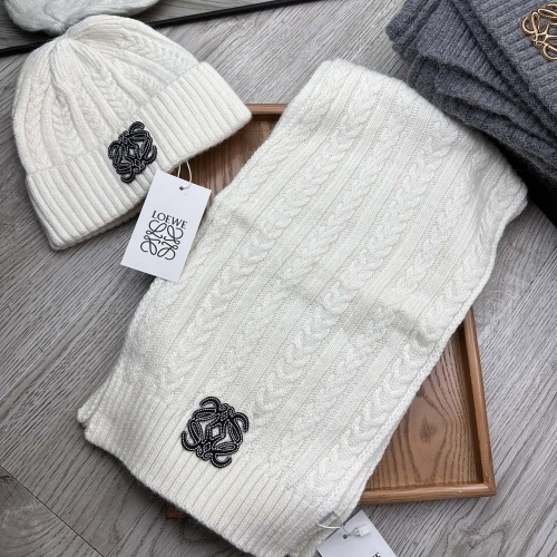 Cheap LOEWE Hat and Scarf Set #1255585 Replica Wholesale [$52.00 USD] [ITEM#1255585] on Replica LOEWE Hat and Scarf and Glove