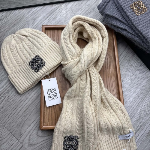 Cheap LOEWE Hat and Scarf Set #1255587 Replica Wholesale [$52.00 USD] [ITEM#1255587] on Replica LOEWE Hat and Scarf and Glove