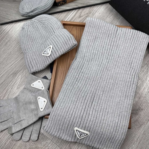 Cheap Prada Hat and Scarf and Glove Set #1255635 Replica Wholesale [$48.00 USD] [ITEM#1255635] on Replica Prada Hat and Scarf and Glove Set