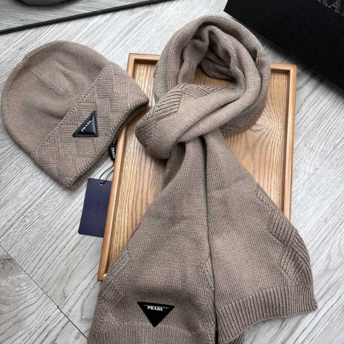 Cheap Prada Hat and Scarf Set #1255641 Replica Wholesale [$52.00 USD] [ITEM#1255641] on Replica Prada Hat and Scarf and Glove Set