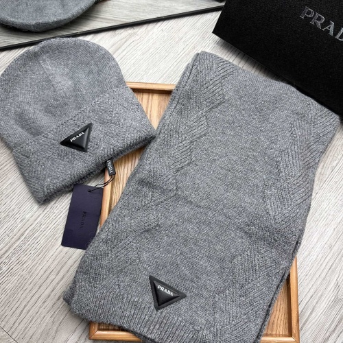 Cheap Prada Hat and Scarf Set #1255643 Replica Wholesale [$52.00 USD] [ITEM#1255643] on Replica Prada Hat and Scarf and Glove Set