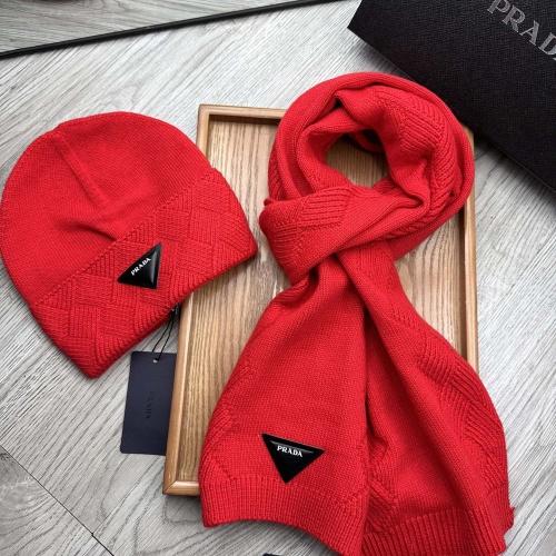 Cheap Prada Hat and Scarf Set #1255646 Replica Wholesale [$52.00 USD] [ITEM#1255646] on Replica Prada Hat and Scarf and Glove Set