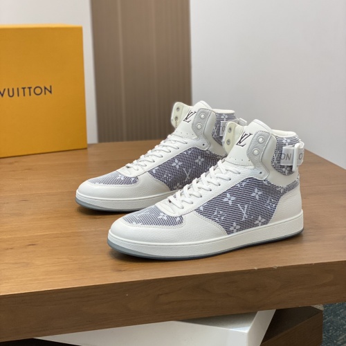 Cheap Louis Vuitton High Tops Shoes For Men #1255705 Replica Wholesale [$80.00 USD] [ITEM#1255705] on Replica Louis Vuitton High Tops Shoes