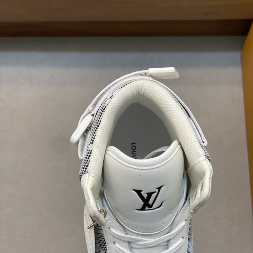 Cheap Louis Vuitton High Tops Shoes For Men #1255705 Replica Wholesale [$80.00 USD] [ITEM#1255705] on Replica Louis Vuitton High Tops Shoes