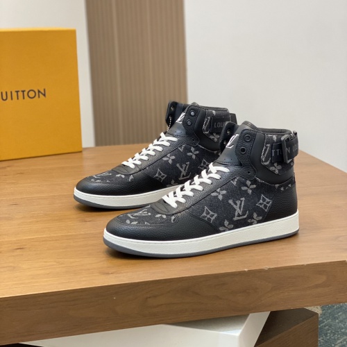 Cheap Louis Vuitton High Tops Shoes For Men #1255707 Replica Wholesale [$80.00 USD] [ITEM#1255707] on Replica Louis Vuitton High Tops Shoes