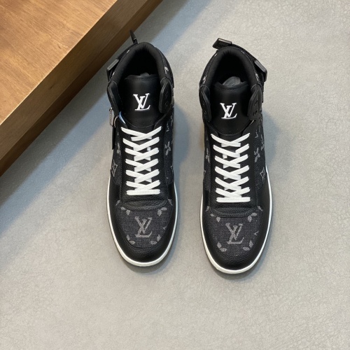 Cheap Louis Vuitton High Tops Shoes For Men #1255707 Replica Wholesale [$80.00 USD] [ITEM#1255707] on Replica Louis Vuitton High Tops Shoes