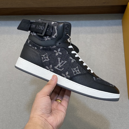 Cheap Louis Vuitton High Tops Shoes For Men #1255707 Replica Wholesale [$80.00 USD] [ITEM#1255707] on Replica Louis Vuitton High Tops Shoes