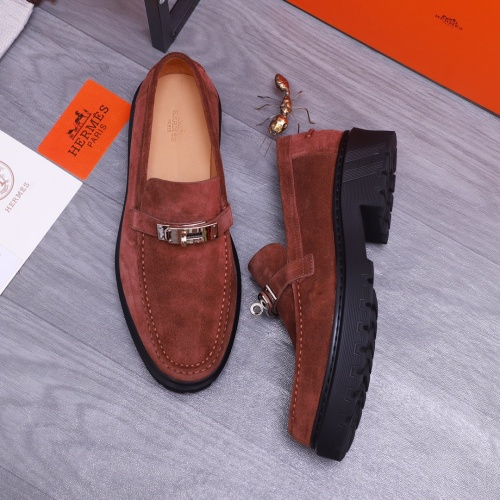 Cheap Hermes Leather Shoes For Men #1255708 Replica Wholesale [$115.00 USD] [ITEM#1255708] on Replica Hermes Leather Shoes