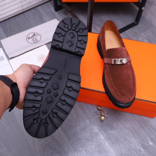 Cheap Hermes Leather Shoes For Men #1255708 Replica Wholesale [$115.00 USD] [ITEM#1255708] on Replica Hermes Leather Shoes