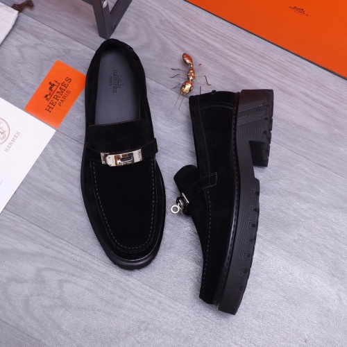 Cheap Hermes Leather Shoes For Men #1255710 Replica Wholesale [$115.00 USD] [ITEM#1255710] on Replica Hermes Leather Shoes