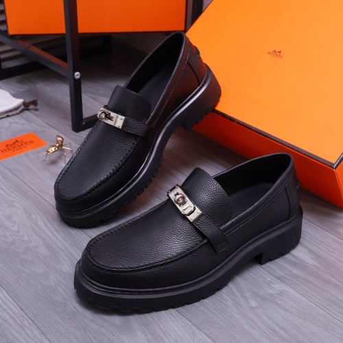 Cheap Hermes Leather Shoes For Men #1255711 Replica Wholesale [$115.00 USD] [ITEM#1255711] on Replica Hermes Leather Shoes