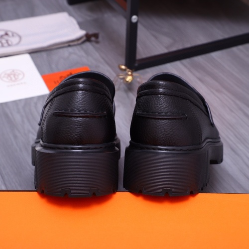 Cheap Hermes Leather Shoes For Men #1255711 Replica Wholesale [$115.00 USD] [ITEM#1255711] on Replica Hermes Leather Shoes