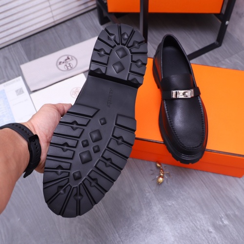 Cheap Hermes Leather Shoes For Men #1255711 Replica Wholesale [$115.00 USD] [ITEM#1255711] on Replica Hermes Leather Shoes