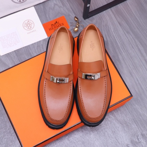 Cheap Hermes Leather Shoes For Men #1255713 Replica Wholesale [$115.00 USD] [ITEM#1255713] on Replica Hermes Leather Shoes