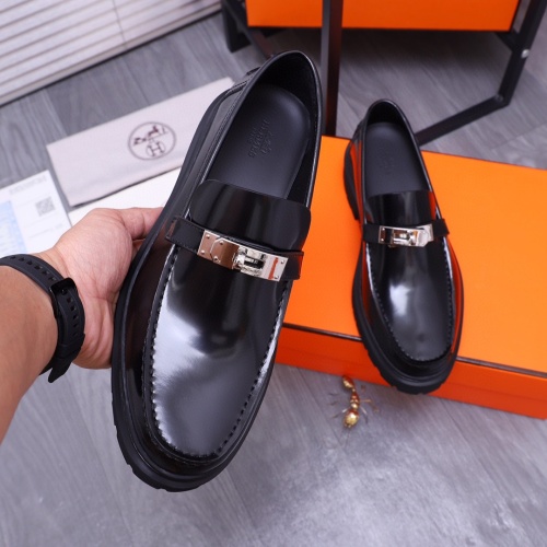 Cheap Hermes Leather Shoes For Men #1255715 Replica Wholesale [$115.00 USD] [ITEM#1255715] on Replica Hermes Leather Shoes