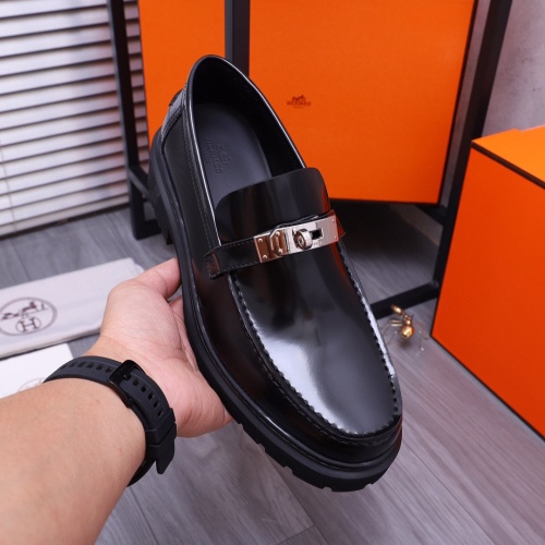 Cheap Hermes Leather Shoes For Men #1255715 Replica Wholesale [$115.00 USD] [ITEM#1255715] on Replica Hermes Leather Shoes