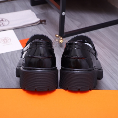 Cheap Hermes Leather Shoes For Men #1255715 Replica Wholesale [$115.00 USD] [ITEM#1255715] on Replica Hermes Leather Shoes