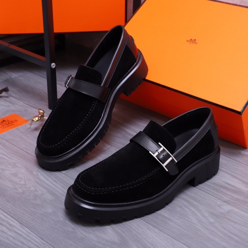 Cheap Hermes Leather Shoes For Men #1255716 Replica Wholesale [$115.00 USD] [ITEM#1255716] on Replica Hermes Leather Shoes