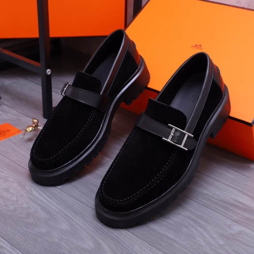 Cheap Hermes Leather Shoes For Men #1255716 Replica Wholesale [$115.00 USD] [ITEM#1255716] on Replica Hermes Leather Shoes