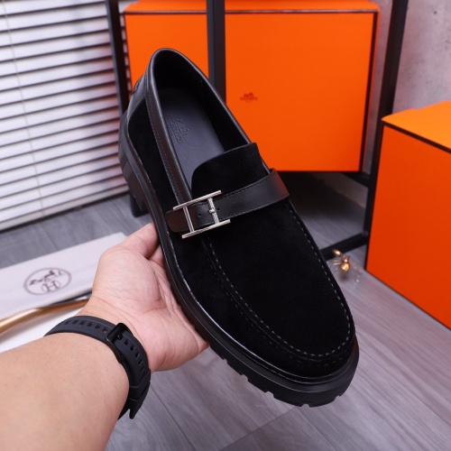 Cheap Hermes Leather Shoes For Men #1255716 Replica Wholesale [$115.00 USD] [ITEM#1255716] on Replica Hermes Leather Shoes