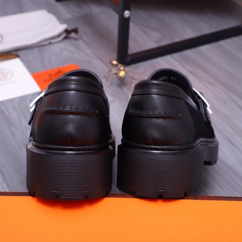 Cheap Hermes Leather Shoes For Men #1255716 Replica Wholesale [$115.00 USD] [ITEM#1255716] on Replica Hermes Leather Shoes