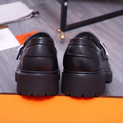 Cheap Hermes Leather Shoes For Men #1255717 Replica Wholesale [$115.00 USD] [ITEM#1255717] on Replica Hermes Leather Shoes