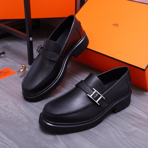 Cheap Hermes Leather Shoes For Men #1255718 Replica Wholesale [$115.00 USD] [ITEM#1255718] on Replica Hermes Leather Shoes