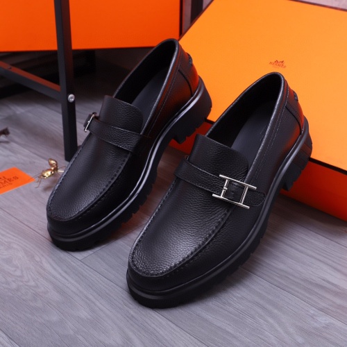 Cheap Hermes Leather Shoes For Men #1255718 Replica Wholesale [$115.00 USD] [ITEM#1255718] on Replica Hermes Leather Shoes