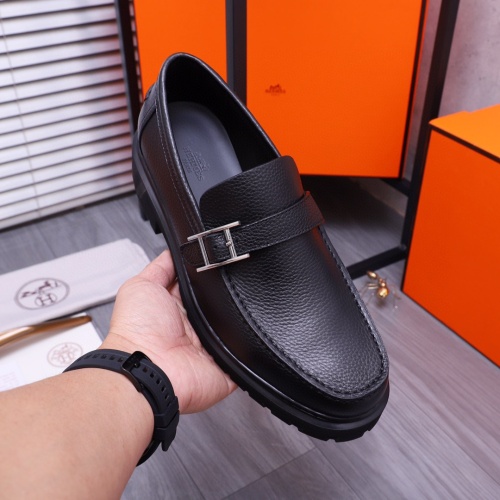 Cheap Hermes Leather Shoes For Men #1255718 Replica Wholesale [$115.00 USD] [ITEM#1255718] on Replica Hermes Leather Shoes