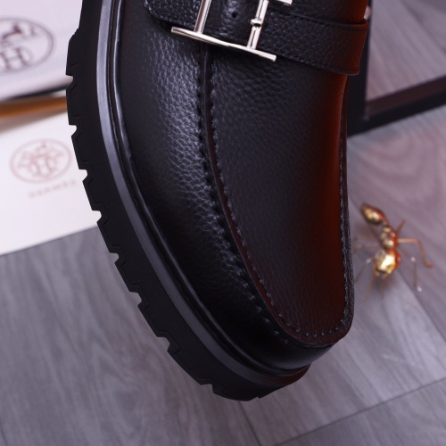 Cheap Hermes Leather Shoes For Men #1255718 Replica Wholesale [$115.00 USD] [ITEM#1255718] on Replica Hermes Leather Shoes