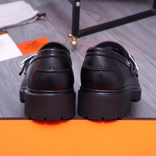 Cheap Hermes Leather Shoes For Men #1255718 Replica Wholesale [$115.00 USD] [ITEM#1255718] on Replica Hermes Leather Shoes