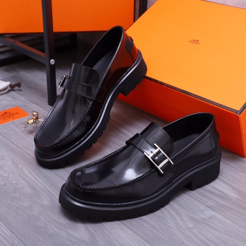 Cheap Hermes Leather Shoes For Men #1255720 Replica Wholesale [$115.00 USD] [ITEM#1255720] on Replica Hermes Leather Shoes