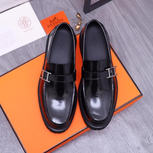 Cheap Hermes Leather Shoes For Men #1255720 Replica Wholesale [$115.00 USD] [ITEM#1255720] on Replica Hermes Leather Shoes