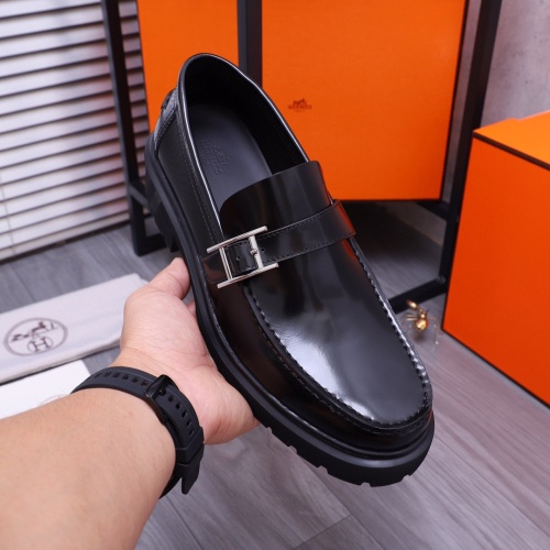 Cheap Hermes Leather Shoes For Men #1255720 Replica Wholesale [$115.00 USD] [ITEM#1255720] on Replica Hermes Leather Shoes