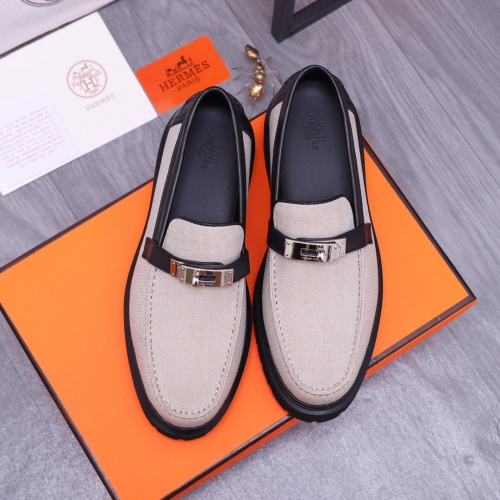 Cheap Hermes Leather Shoes For Men #1255721 Replica Wholesale [$115.00 USD] [ITEM#1255721] on Replica Hermes Leather Shoes