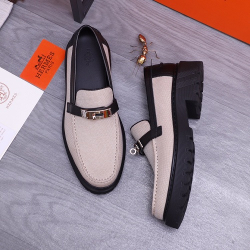 Cheap Hermes Leather Shoes For Men #1255721 Replica Wholesale [$115.00 USD] [ITEM#1255721] on Replica Hermes Leather Shoes