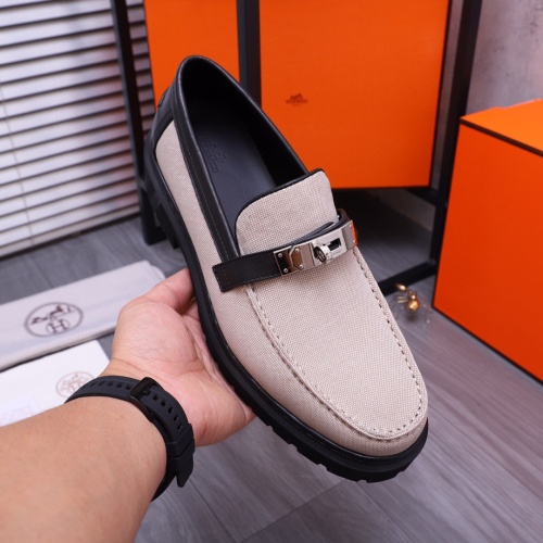 Cheap Hermes Leather Shoes For Men #1255721 Replica Wholesale [$115.00 USD] [ITEM#1255721] on Replica Hermes Leather Shoes