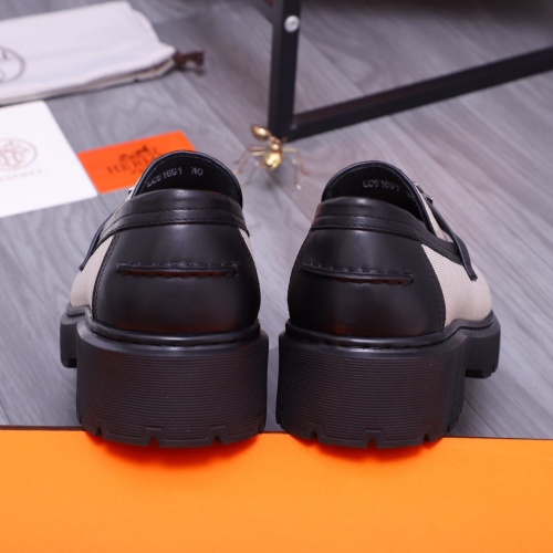 Cheap Hermes Leather Shoes For Men #1255721 Replica Wholesale [$115.00 USD] [ITEM#1255721] on Replica Hermes Leather Shoes