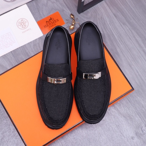 Cheap Hermes Leather Shoes For Men #1255722 Replica Wholesale [$115.00 USD] [ITEM#1255722] on Replica Hermes Leather Shoes