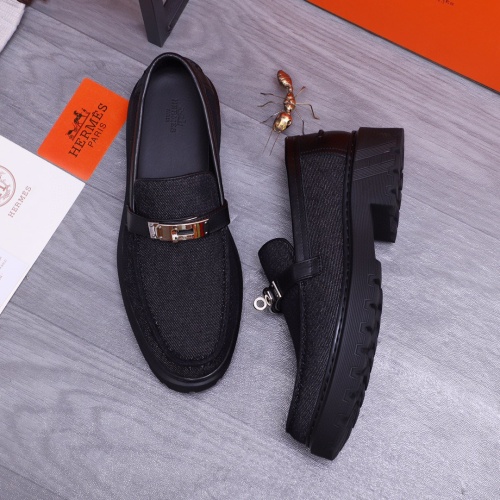 Cheap Hermes Leather Shoes For Men #1255722 Replica Wholesale [$115.00 USD] [ITEM#1255722] on Replica Hermes Leather Shoes