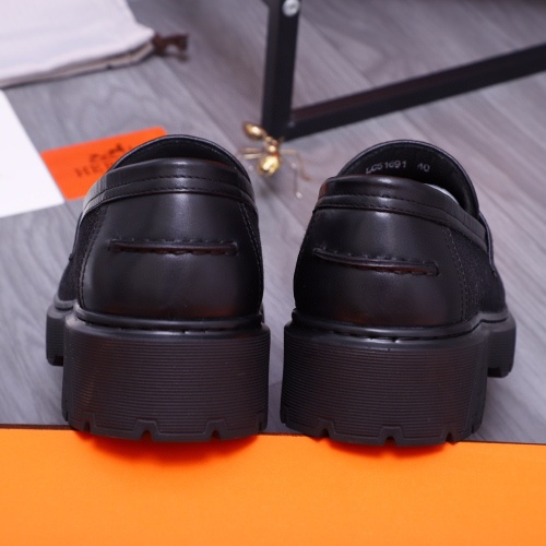 Cheap Hermes Leather Shoes For Men #1255722 Replica Wholesale [$115.00 USD] [ITEM#1255722] on Replica Hermes Leather Shoes