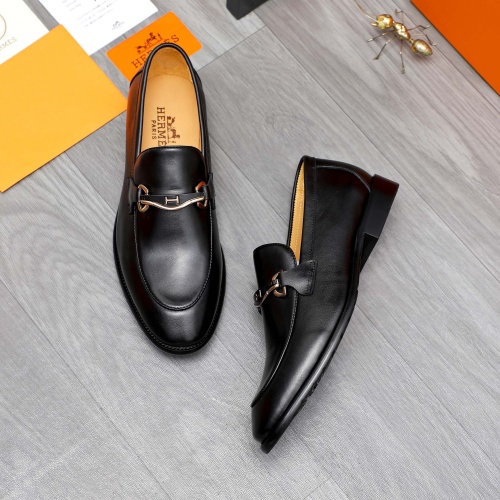 Cheap Hermes Leather Shoes For Men #1255802 Replica Wholesale [$82.00 USD] [ITEM#1255802] on Replica Hermes Leather Shoes