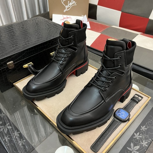 Cheap Christian Louboutin Boots For Men #1255900 Replica Wholesale [$150.00 USD] [ITEM#1255900] on Replica Christian Louboutin Boots