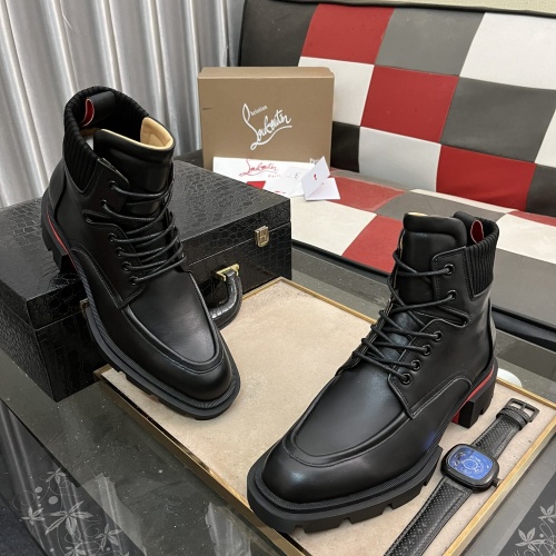 Cheap Christian Louboutin Boots For Men #1255900 Replica Wholesale [$150.00 USD] [ITEM#1255900] on Replica Christian Louboutin Boots