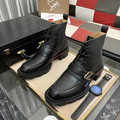 Cheap Christian Louboutin Boots For Men #1255901 Replica Wholesale [$150.00 USD] [ITEM#1255901] on Replica Christian Louboutin Boots