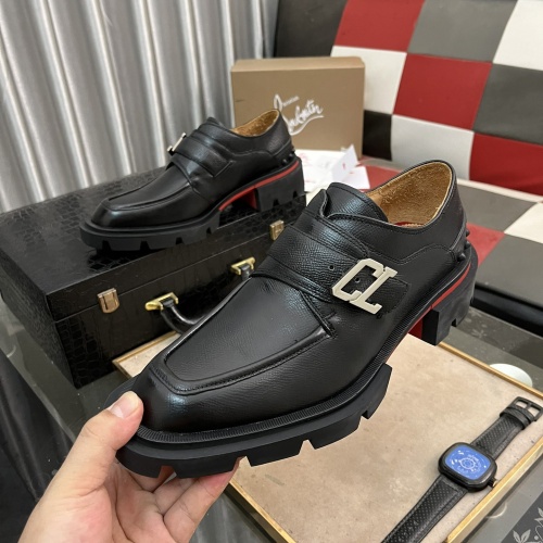 Cheap Christian Louboutin Leather Shoes For Men #1255906 Replica Wholesale [$135.00 USD] [ITEM#1255906] on Replica Christian Louboutin Leather Shoes